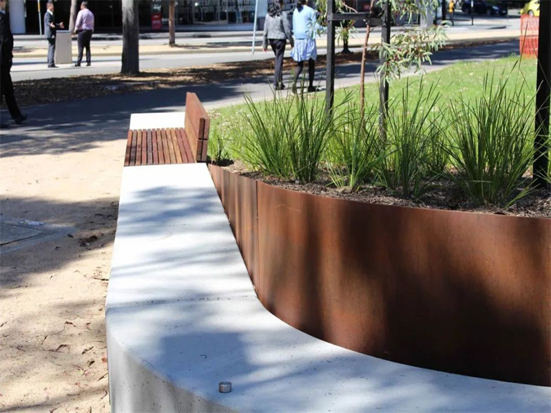 Rustic style garden bed edging For Garden Art